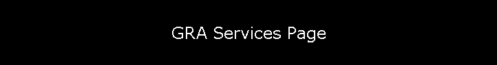 GRA Services Page